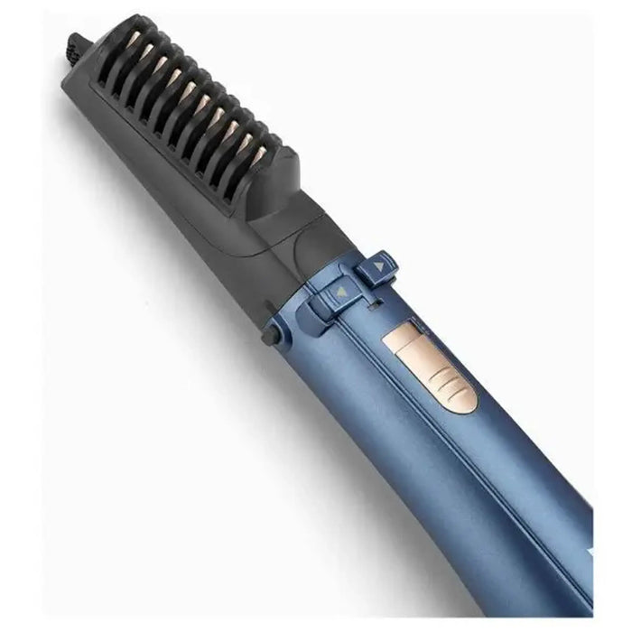 BaByliss Air Styler Pro 1000 Watts | 38mm Thermal Brush With 2.2m Swivel Cord| Rotating 50mm Soft Bristle Brush With 2 Heats Plus A Cool Setting lightweight Designs| BABAS965SDE (Blue)
