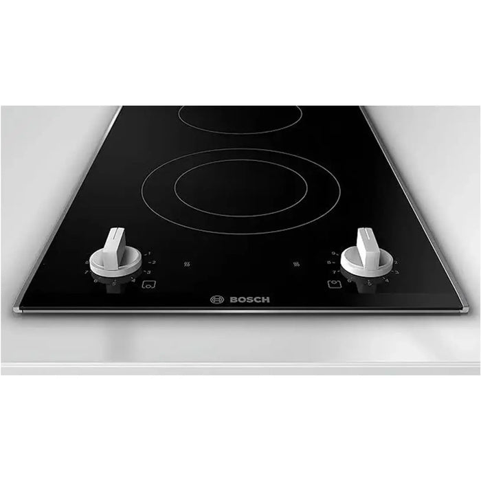 Bosch | Electric Hob | German Engineered | Elegant Design | Expandable Zone | Sword Knobs | 9 Power Levels  |PKF375CA2E