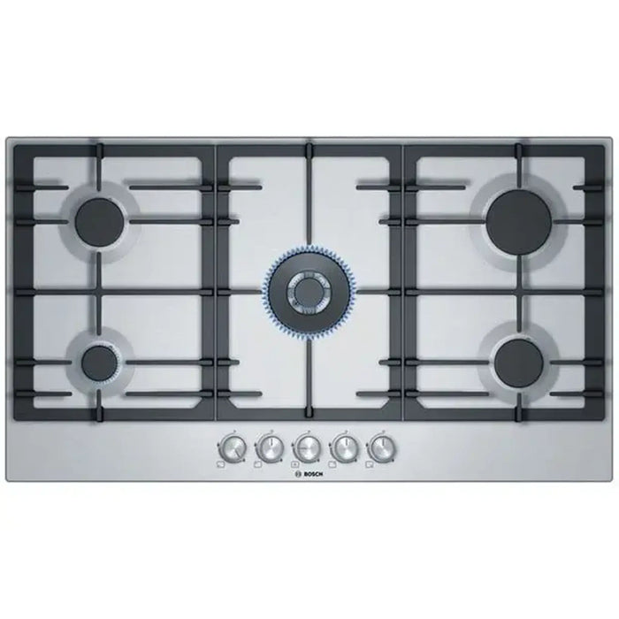 Bosch Gas hob | 90 cm Stainless steel | 5 Burner | PCQ9B5O90M