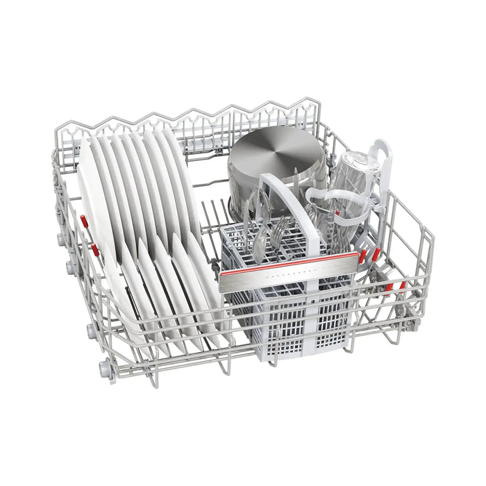 Bosch Series 8 Free-standing Dishwasher 60 cm| 13 Place Settings| 8 Programs| Home Connect for Remote Monitoring and Control| Silver Inox| SMS8ZDI86M