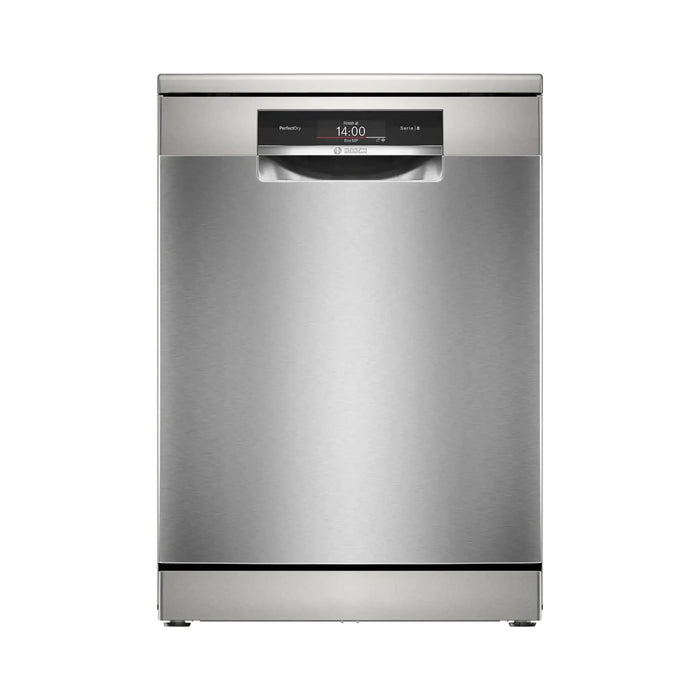 Bosch Series 8 Free-standing Dishwasher 60 cm| 13 Place Settings| 8 Programs| Home Connect for Remote Monitoring and Control| Silver Inox| SMS8ZDI86M