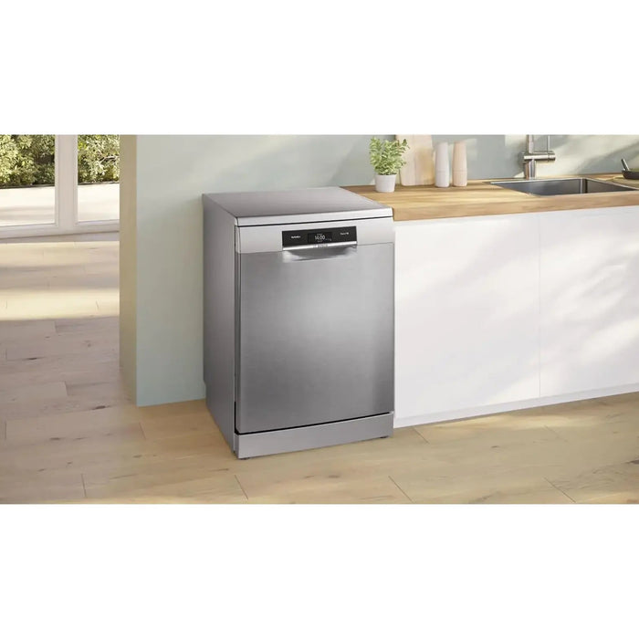 Bosch Series 8 Free-standing Dishwasher 60 cm| 13 Place Settings| 8 Programs| Home Connect for Remote Monitoring and Control| Silver Inox| SMS8ZDI86M