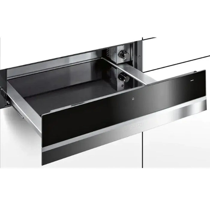BOSCH |14cm| Warming Drawer Cavity volume 20 l | Heating plate made of toughened glass Loading up to 25 kg 5 Functions cool door pushpull 0.81 kW.