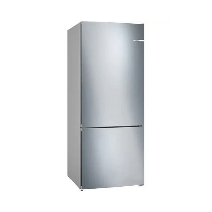Bosch Series 4 Free-Standing Refrigerator with Freezer at bottom 186 x 75 cm Stainless steel with anti-fingerprint| VitaFresh| SuperCooling/Freezing| KGN76VI31M