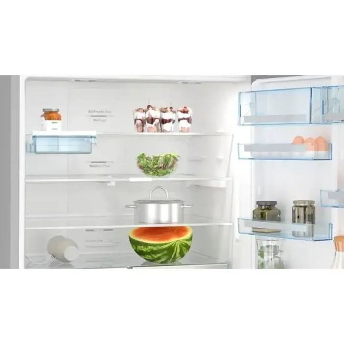 Bosch Series 6 free-standing fridge-freezer with freezer at bottom 186 x 86 cm Stainless steel with anti-fingerprint| KGN86AI31M