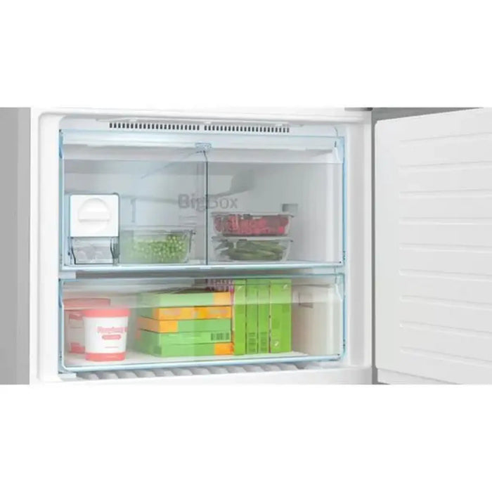 Bosch Series 6 free-standing fridge-freezer with freezer at bottom 186 x 86 cm Stainless steel with anti-fingerprint| KGN86AI31M