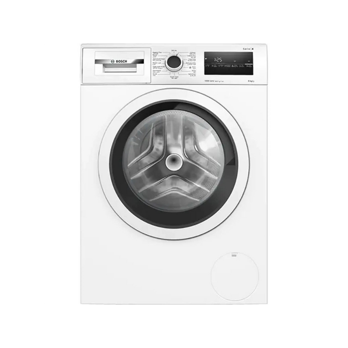 Bosch Series 4 Free-Standing Washing Machine| Front Loader 8 kg 1400 rpm| Touch control buttons| White Color| WAN28282GC| 1 Year Manufacturer Warranty