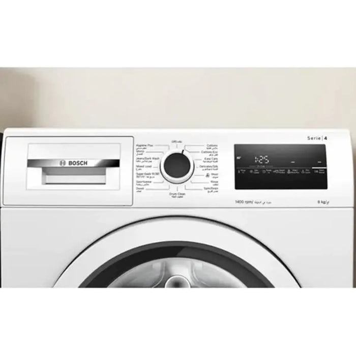 Bosch Series 4 Free-Standing Washing Machine| Front Loader 8 kg 1400 rpm| Touch control buttons| White Color| WAN28282GC| 1 Year Manufacturer Warranty