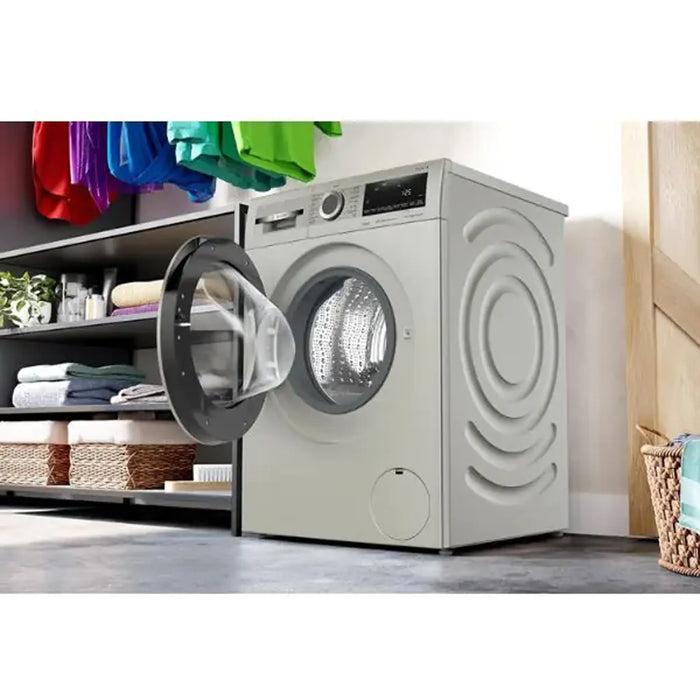Bosch Series 4| Free-Standing Washing Machine| FrontLoader| 9 kg, LED-display| Touch control buttons| Color Silver | WGA1440XGC| 1 Year Manufacturer Warranty