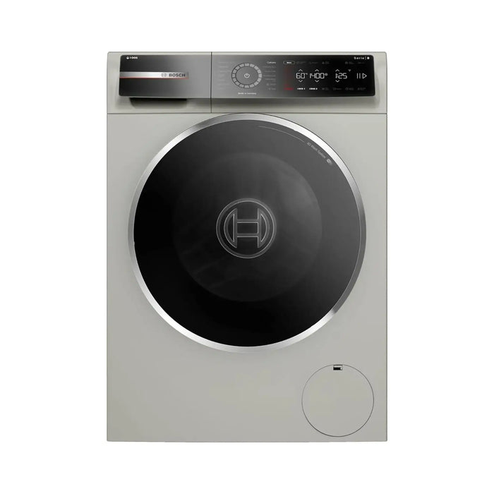 Bosch Series 8 Free-Standing Washing Machine | Frontloader Fullsize | 9 kg | 1400 rpm | Home Connect | TouchControl | Programmable | Silver Inox | WGB244AXGC