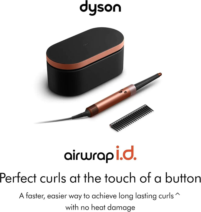 Dyson Airwrap i.d. Multi-Styler And Dryer Curly+Coily Amber Silk | 1300W Digital Motor | Intelligent Heat Control | Bluetooth App Connectivity | 6-in-1 Styling | HS08