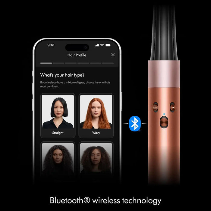 Dyson Airwrap i.d. Multi-Styler And Dryer Curly+Coily Amber Silk | 1300W Digital Motor | Intelligent Heat Control | Bluetooth App Connectivity | 6-in-1 Styling | HS08