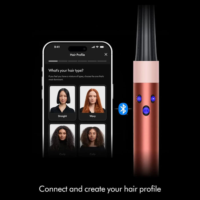Dyson Airwrap i.d. Multi-Styler And Dryer Curly+Coily | Coanda Airflow | Intelligent Heat Control | App Connectivity | Ceramic Pink/Rose Gold | HS05
