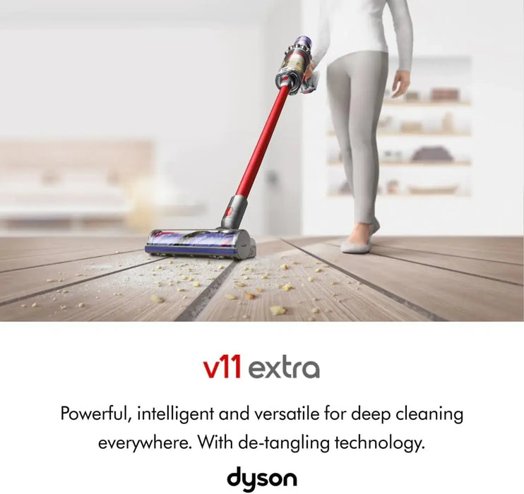 Dyson V11 Absolute Extra Cordless Vacuum Cleaner | 185AW Suction Power | Up To 60 Minutes Run Time | LCD Screen | De-Tangling Technology | SV28