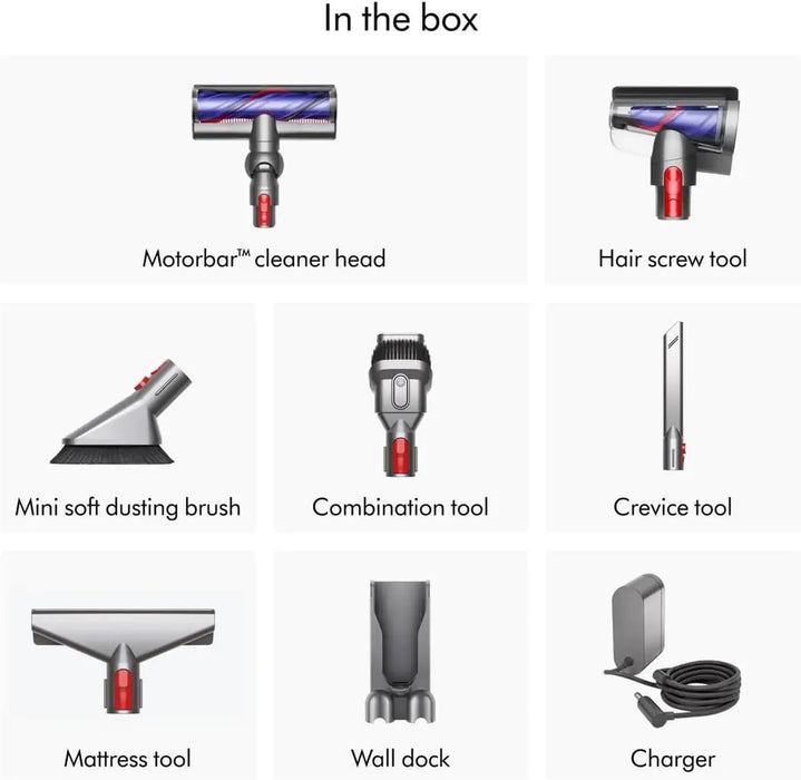Dyson V11 Absolute Extra Cordless Vacuum Cleaner | 185AW Suction Power | Up To 60 Minutes Run Time | LCD Screen | De-Tangling Technology | SV28