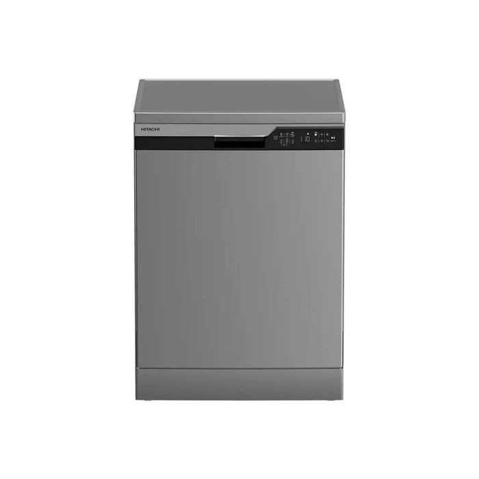 Hitachi Dishwasher | 14 Place Settings | 6 Programs | Auto, Intensive, Eco | Silent Dishwasher | Overflow Safety | Inox | HDF-F146VS