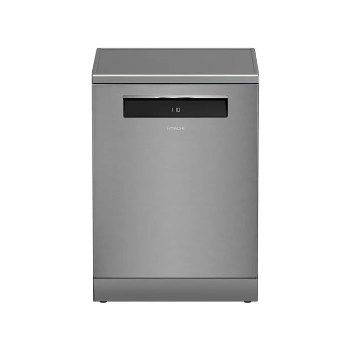 Hitachi Dishwasher | Freestanding | 15 Place Settings | 8 Programs | Auto, Intensive, Eco, Glass Care | Inverter Motor, Turbo Wash | Silent | Overflow Safety | Made in Turkey | Inox | HDF-F158CVX