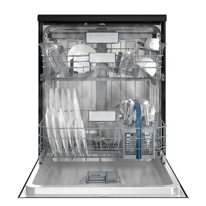 Hitachi Dishwasher | Freestanding | 15 Place Settings | 8 Programs | Auto, Intensive, Eco, Glass Care | Inverter Motor, Turbo Wash | Silent | Overflow Safety | Made in Turkey | Inox | HDF-F158CVX