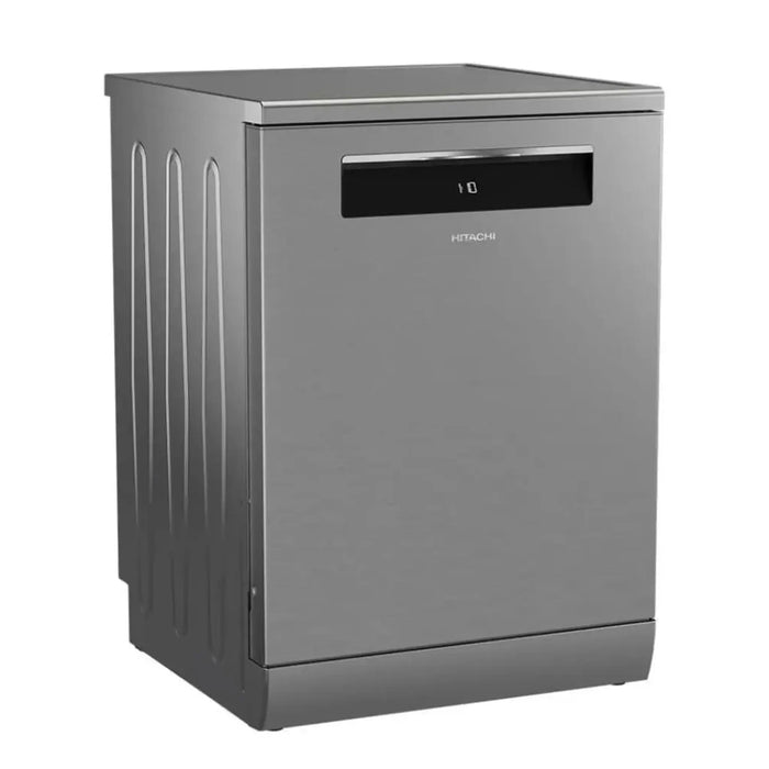 Hitachi Dishwasher | Freestanding | 15 Place Settings | 8 Programs | Auto, Intensive, Eco, Glass Care | Inverter Motor, Turbo Wash | Silent | Overflow Safety | Made in Turkey | Inox | HDF-F158CVX