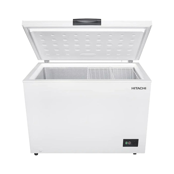 Hitachi 316L Chest Freezer | Single Door | Energy Efficient Cooling | Adjustable Thermostat | Fast Freezing | Storage Basket | Low Noise Operation | White | HRCS11316MN1WAE