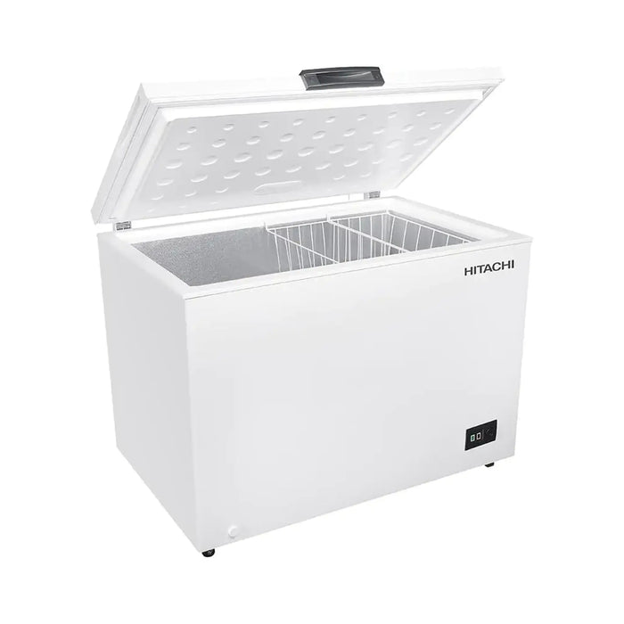 Hitachi 316L Chest Freezer | Single Door | Energy Efficient Cooling | Adjustable Thermostat | Fast Freezing | Storage Basket | Low Noise Operation | White | HRCS11316MN1WAE