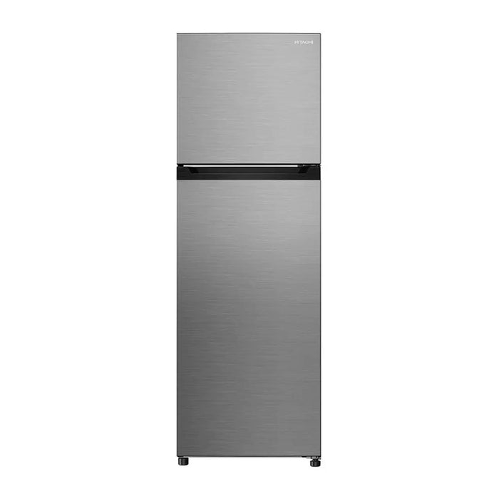 Hitachi 380L Gross 260L Net Capacity Top Mount Refrigerator | No Frost Fridge Freezer | High Power Inverter Compressor (10 Year Warranty) | Door Alarm & LED Light | Twist Ice Tray | Stainless Steel |HRTN5275MFXAE