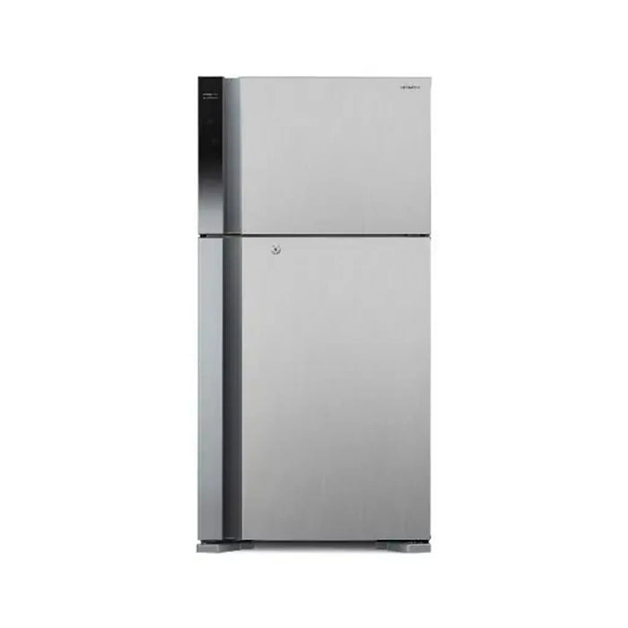 Hitachi | 715L Gross 510L Net Capacity Top Mount Refrigerator | No Frost Fridge Freezer | Dual Fan Cooling | 10 Year Inverter Compressor Warranty | Touch Screen Control | Twist Ice Tray | Premium Silver |RV715PUK7KPSV|