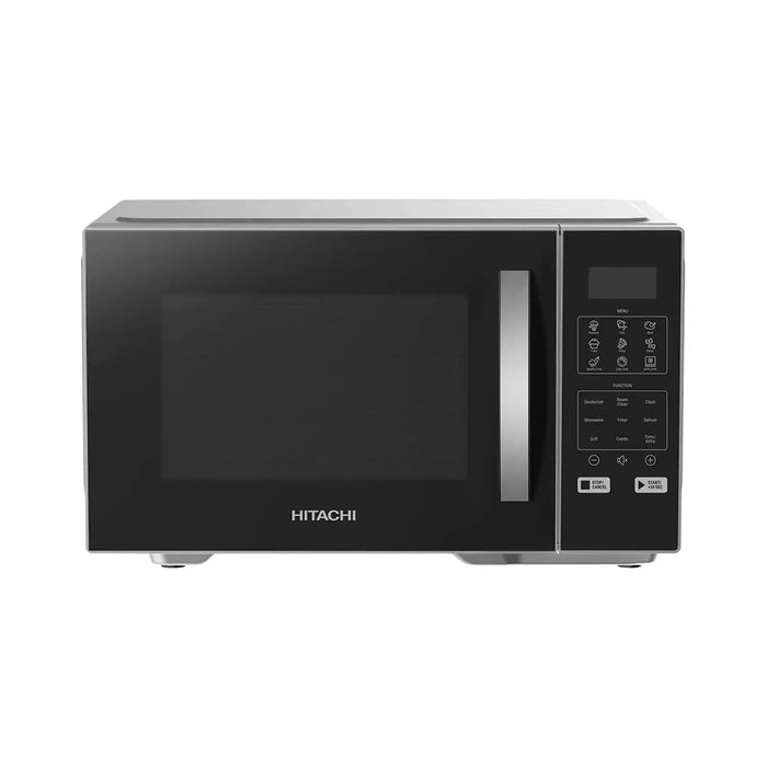 Hitachi Convection Microwave Oven With Air Fryer | 27L Capacity | 900W Microwave Output | 1000W Grill | 33 Auto Cooking Programs | Silver/Black | HMR-DA2713 SLBK