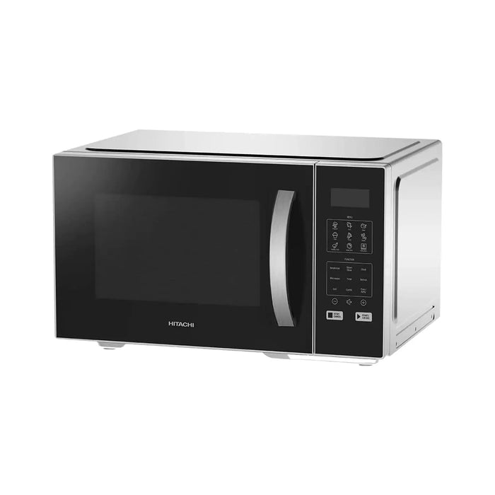 Hitachi Convection Microwave Oven With Air Fryer | 27L Capacity | 900W Microwave Output | 1000W Grill | 33 Auto Cooking Programs | Silver/Black | HMR-DA2713 SLBK
