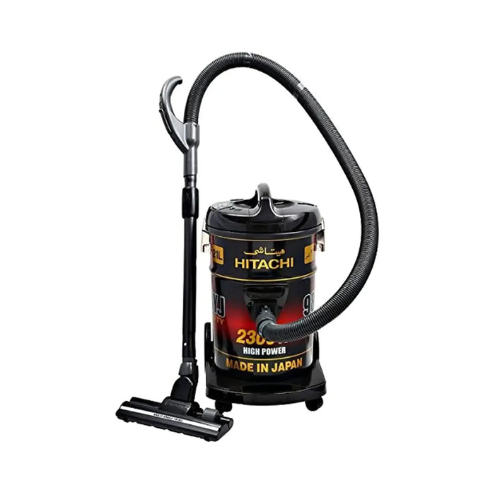 Hitachi Drum Vacuum Cleaner | 21L Capacity | 2500W Motor Power | Blower Function | Multi Angle Head | Red Gold Black | CV-9800MIJ