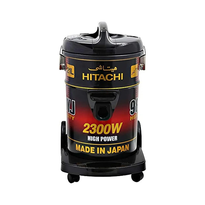 Hitachi Drum Vacuum Cleaner | 21L Capacity | 2500W Motor Power | Blower Function | Multi Angle Head | Red Gold Black | CV-9800MIJ
