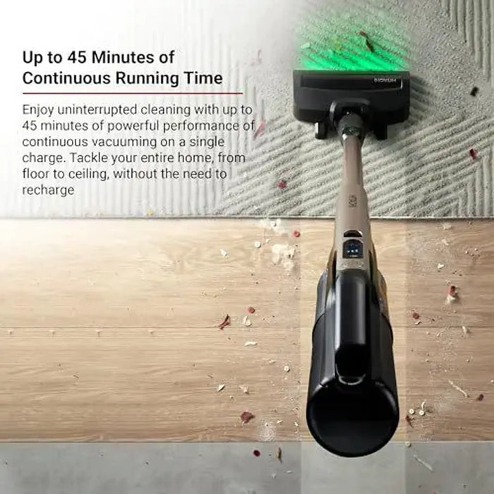 Hitachi Cordless Stick Vacuum Cleaner PV-XH4PL | 225AW Suction Power | Cyclone Storm Technology | Up to 45 Minutes Run Time | Champagne Gold | PV-XH4PL