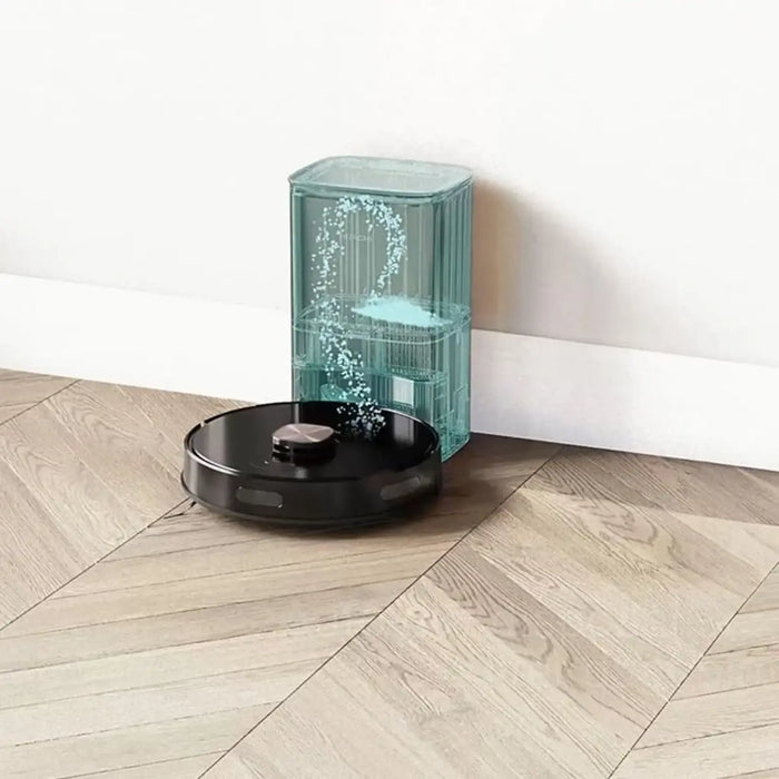 Hitachi Robot Vacuum Cleaner With Auto Dust Disposal System | Cleaning Setting on App | Powerful Suction Power Up to 5000Pa | Battery Life Up to 4 Hours | RVX20DPBKCG
