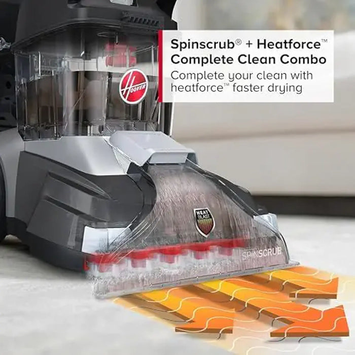 Hoover PowerScrub XL Carpet Washer | 4.7L Clean Water Tank | 1200W Motor | Five SpinScrub Brushes | HeatForce Technology | CDCW-PSME