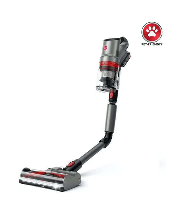 Hoover HomePro Plus Cordless Vacuum Cleaner | 0.7L Capacity | Up To 45 Minutes Runtime | HairWrap Resist | FlexiClean Pole | Graphite & Red | CLSV-HPMA