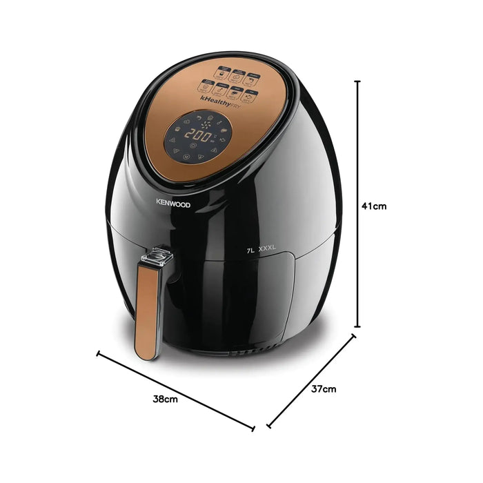 Kenwood Digital Air Fryer 5L | 5 Liter Capacity | 1500W Power | Digital Touchscreen Control | Healthy Low-Oil Cooking | Black | HFP52-000BK
