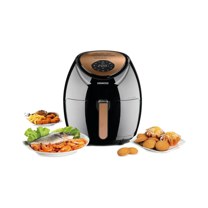Kenwood Digital Air Fryer 5L | 5 Liter Capacity | 1500W Power | Digital Touchscreen Control | Healthy Low-Oil Cooking | Black | HFP52-000BK