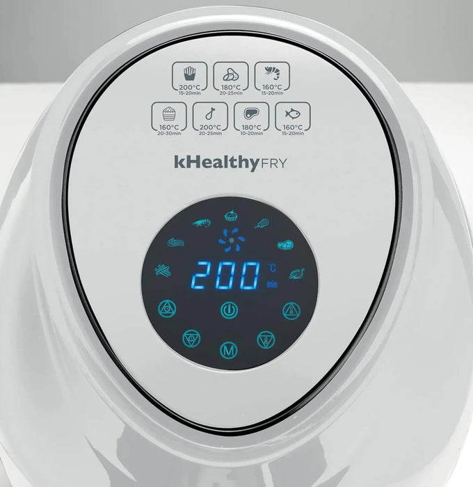 Kenwood Digital Air Fryer 5L | 1500W Power | Rapid Air Circulation | Touch Control | White | HFP52-000WH
