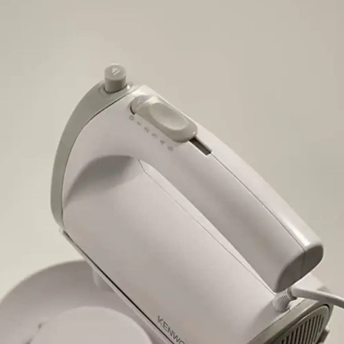 Kenwood Hand Mixer with Bowl HMP22.000WH | 2.4L Capacity | 300W Motor | 5 Speeds + Turbo | Stainless Steel Beaters | White | HMP22.000WH