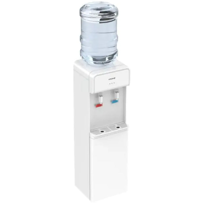Krome Hot & Cold Water Dispenser | Standing Model | Compressor Cooling with Storage Cabinet | White Color | Top Loading
