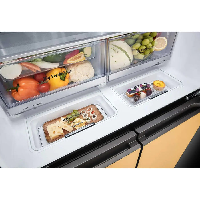 LG InstaView 4 Door Refrigerator 684L LinearCooling | 684 Liters Capacity | InstaView Door-in-Door | LINEARCooling | DoorCooling+ | UVnano Water Dispenser | GR-A34FDMKJ