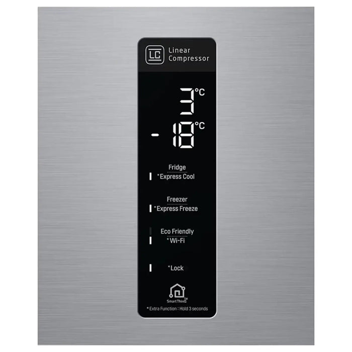 LG 446 Liter LG New Bottom Mount Refrigerator| Inverter Compressor| Multi AirFlow| Smart Diagnosisª| Platinum Silver|GR-F589BLCM