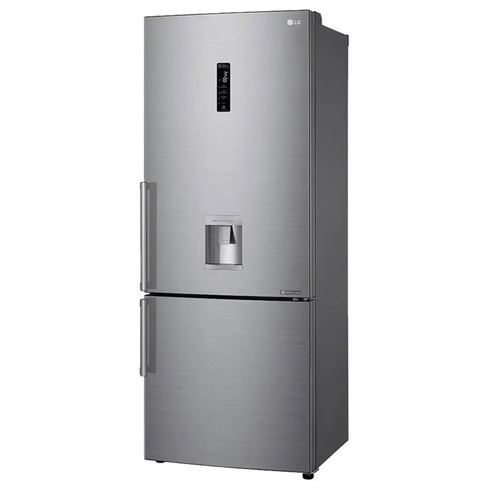 LG 446 Liter LG New Bottom Mount Refrigerator| Inverter Compressor| Multi AirFlow| Smart Diagnosisª| Platinum Silver|GR-F589BLCM