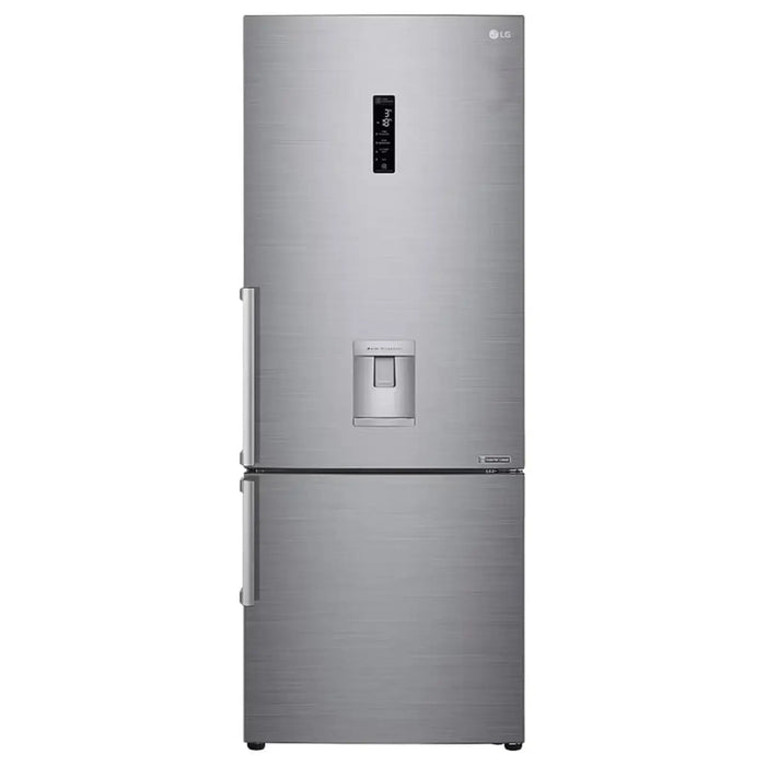 LG 446 Liter LG New Bottom Mount Refrigerator| Inverter Compressor| Multi AirFlow| Smart Diagnosisª| Platinum Silver|GR-F589BLCM