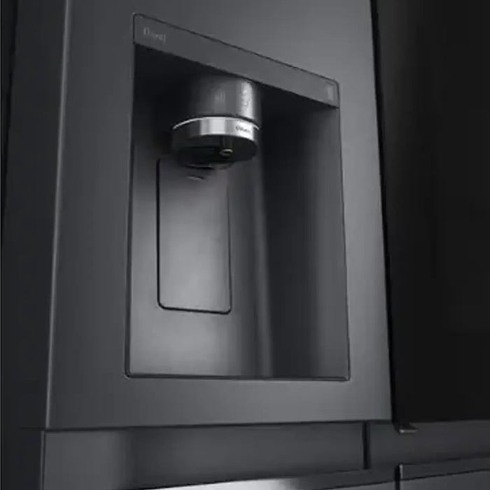 LG Instaviewª Side By Side 617 Litres Refrigerator| UV Nanoª| Linear Coolingª| ThinQª| Matte Black Color