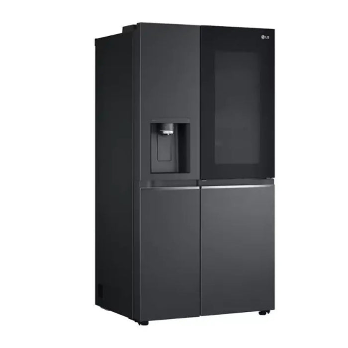 LG Instaviewª Side By Side 617 Litres Refrigerator| UV Nanoª| Linear Coolingª| ThinQª| Matte Black Color