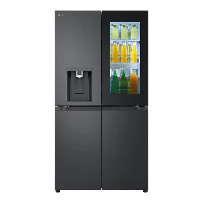 LG 900 L Gross Black Glass InstaView Door-in-Doorª| Essence Black Steel