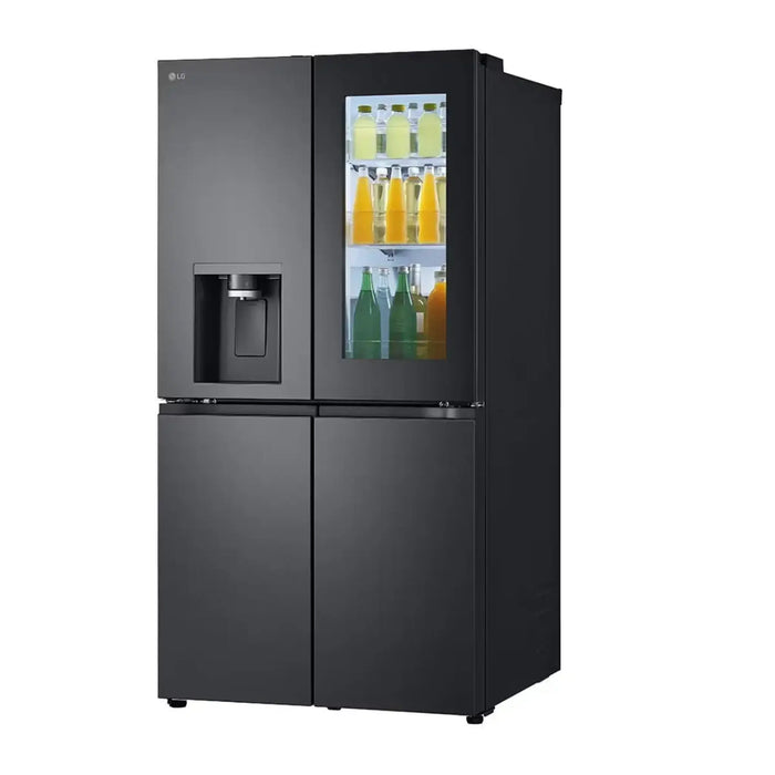 LG 900 L Gross Black Glass InstaView Door-in-Doorª| Essence Black Steel