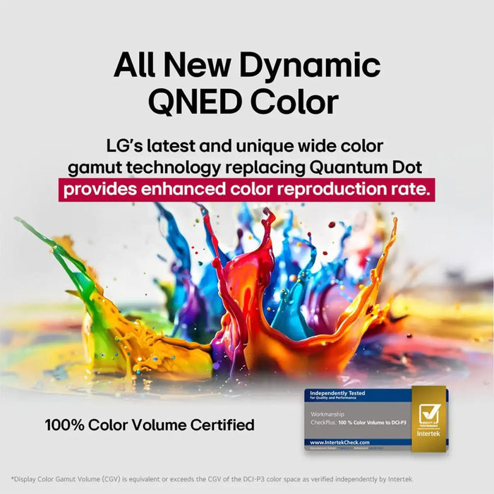 LG 86 Inch QNED AI QNED82 4K Smart TV 2025 | QNED82A6A | New Dynamic QNED Colour | Alpha 7 Gen8 4K AI Processor | AI Magic Remote | HDR10 | webOS25 | Ultra Big Screen TV