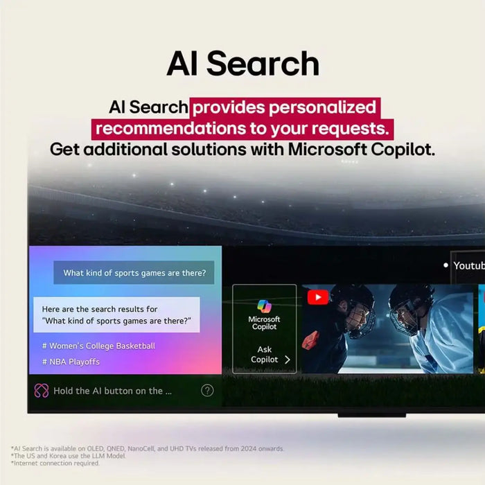 LG 48 Inch C5 Evo AI OLED 4K Smart TV 2025 | Alpha 9 AI Processor Gen8 | 144Hz VRR - 0.1ms Pixel Response Time | AI Magic Remote | Dolby Atmos | Black | OLED48C56LA-AMAG